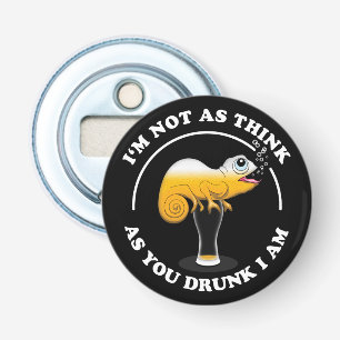 Beer Lover Cameleon en Funny Drink prijsopgave Button Flesopener