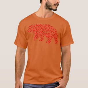 Beer Lover Funny Hearts Love Beer Valentijnsdag T-shirt