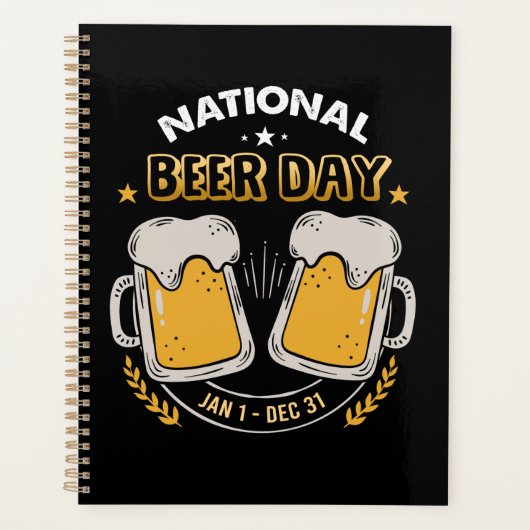 Beer Lover | Nationale dag van de bier Planner (Voorkant)