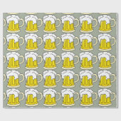 Beer Lovers Funny Beer Mok Cadeaupapier (Vlak)