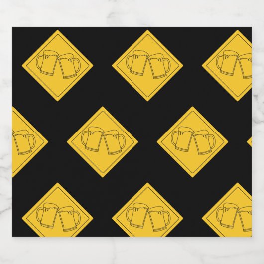 Beer Lovers-teken Bier Etiket (Enkel label)