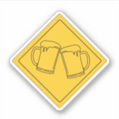 Beer Lovers-teken Sticker (Voorkant)