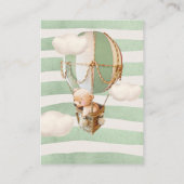 Beer luiertapijtkaartje voor rotatieschets informatiekaartje (Achterkant)