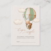 Beer luiertapijtkaartje voor rotatieschets informatiekaartje (Voorkant)