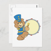 Beer Marching Band Drummer Briefkaart (Voorkant / Achterkant)