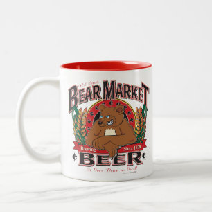 Beer-marktbier Tweekleurige Koffiemok