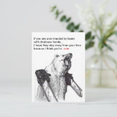 Beer Mauling Romance Briefkaart (Staand voorkant)