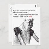 Beer Mauling Romance Briefkaart (Voorkant / Achterkant)