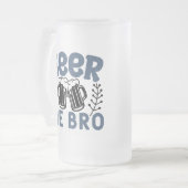 Beer Me Bro Frosted Beer Mug (Devant gauche)