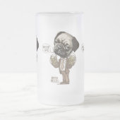 Beer me Pug van Mudge Studios Matglas Bierpul (Center)