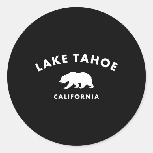 Beer meer Tahoe California Ronde Sticker (Voorkant)