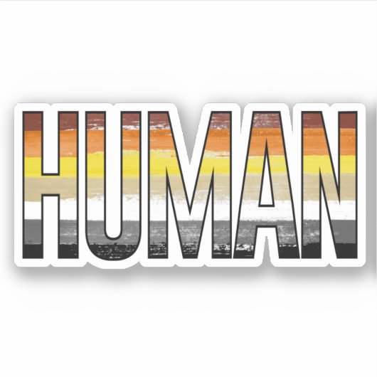 Beer Mens Sticker (Voorkant)
