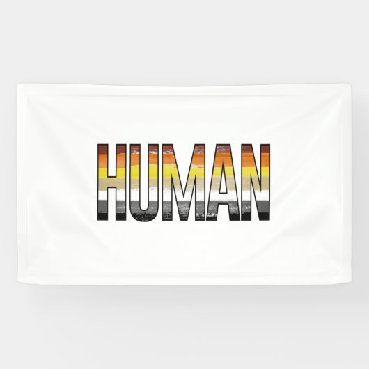 Beer Menselijk Spandoek (Horizontaal)