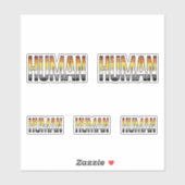 Beer Menselijk Sticker (Vel)