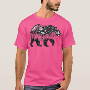 Beer met bergen en bossen - Wilde dieren - Natur T-shirt