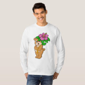 Beer met Bloedvat Hibiscus T-shirt (Voorkant volledig)