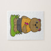 Beer met bloemen legpuzzel (Horizontaal)