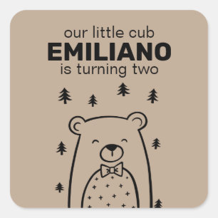 Beer met boog Stropdas, Stickers