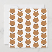 Beer met één proefdier van één geboorte kaart (Achterkant)