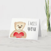 beer met Heart Waterverf Kaart (Voorkant)