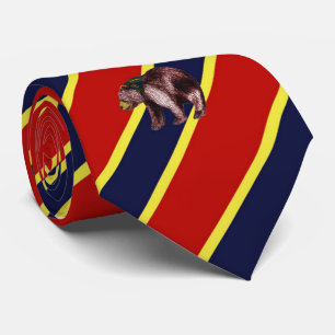 Beer met houtweddenband striped Stropdas