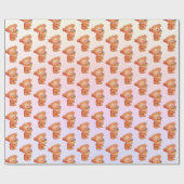 Beer met ijskap cadeaupapier (Vlak)