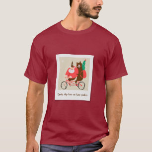 Beer met kerstkerstkerstkerststaarten t-shirt