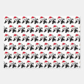 Beer met kerstmis in Santa Hat-Kinderen Inpakpapier Vel (Voorkant)