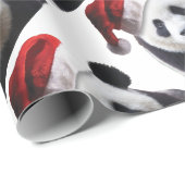 Beer met kerstpanda cadeaupapier (Rol Hoek)