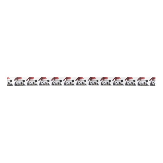 Beer met kerstpanda lint (Voorkant)