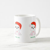 Beer met kerstpolen koffiemok (Voorkant rechts)