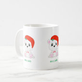 Beer met kerstpolen koffiemok (Voorkant links)