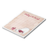 Beer met kerstpolen notitieblok (Gedraaid)