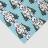 Beer met kerstpolen tissuepapier (Detail)