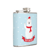 Beer met kerststaarten heupfles (Rechts)