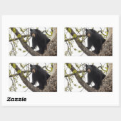 Beer met klimmen rechthoekige sticker (Vel)