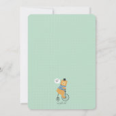 Beer met maskeruitnodiging kaart (Achterkant)