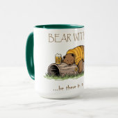 Beer met mij keramische mok (Voorkant links)