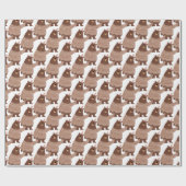 beer met pet voor de opslag cadeaupapier (Vlak)