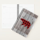 beer met rode buffels voor geblazen kerstmis planner (Display)