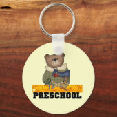 Beer met Ruler Preschool-overhemden en cadeaus Sleutelhanger (Voorkant)