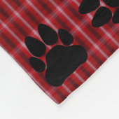 Beer met taaklettenstijl fleece deken (Hoek)