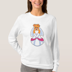 Beer met Trouwjurk & Sluier T-shirt