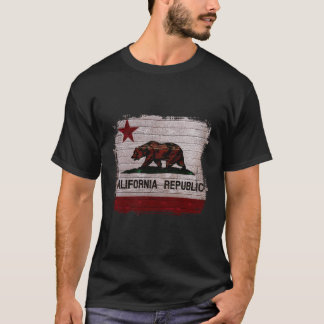 Beer met vlag van Californië T-shirt