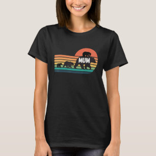 Beer met zonnebaden van de kubieke familie van de t-shirt
