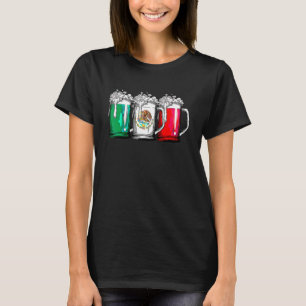 Beer Mexicaanse vlag Cinco de Mayo Women Mexico T-shirt