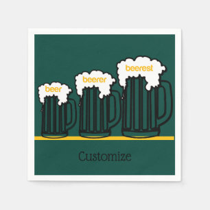 Beer Mokken Personalized Party Napkins Servet