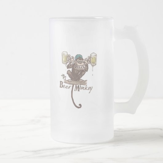 Beer Monkey Matglas Bierpul (Rechts)