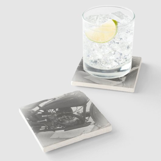 Beer Motorcycle Coaster 1 Stenen Onderzetter (Zijkant)