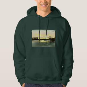Beer Mountain Bridge, Hudson River NY Vintage 1927 Hoodie